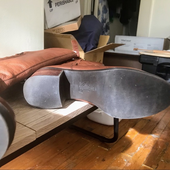 SOLD - RALPH LAUREN Tall Leather Boots - Picture 10 of 16